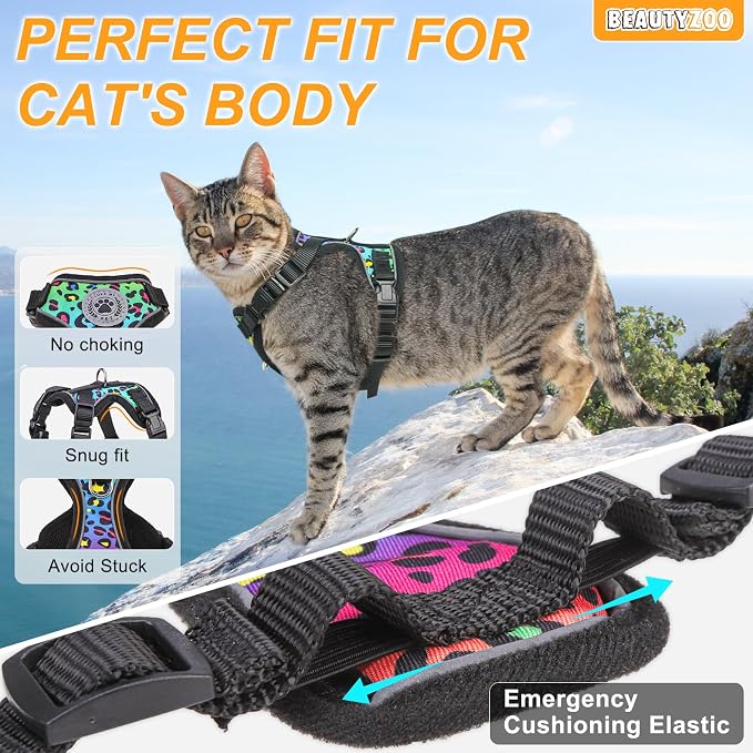 BEAUTYZOO Escape Proof Cat Harness and Leash - Image 5