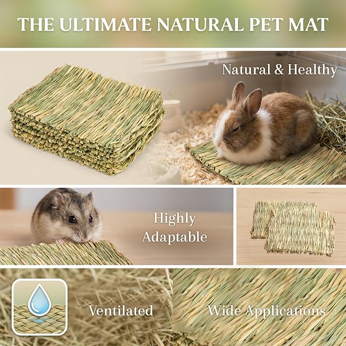 Sukh 4 PCS Rabbit Grass Mats - Image 4