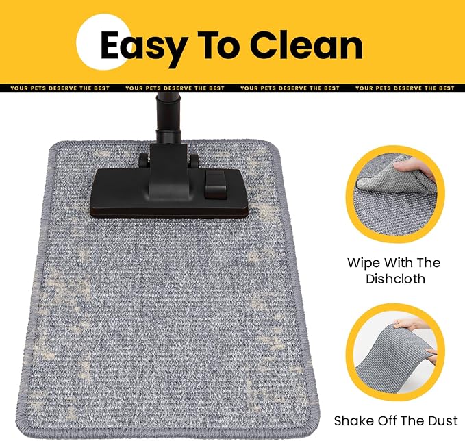 Extra Large Cat Scratcher Mat, Natural Sisal Cat Scratching Pad - Image 6