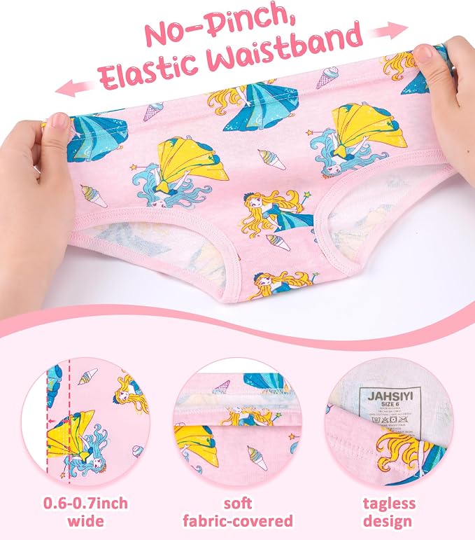 Girls and Toddlers 100% Cotton Underwear Tagless Soft Panties Size 2-3T - Image 3