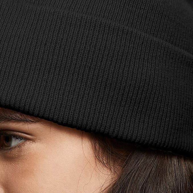 Funny Beanies Warm Knit Hats Fall Winter Black Hip Pop Knit Hat Cap - Image 4