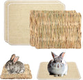 4 Pcs Rabbit Scratcher Mat, Rabbit Grass Mats by Cynailli