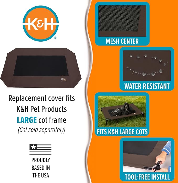 K&H Pet Products Dog Cot Replacement Cover, Designed to fit K&H Large Pet Cots - Image 4