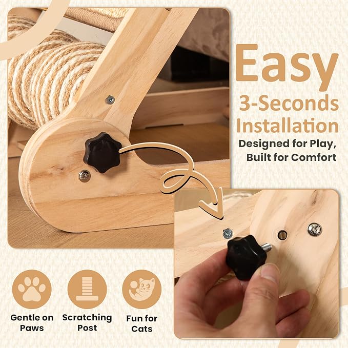 Sisal Adjustable Cat Scratch Ramp - Image 3