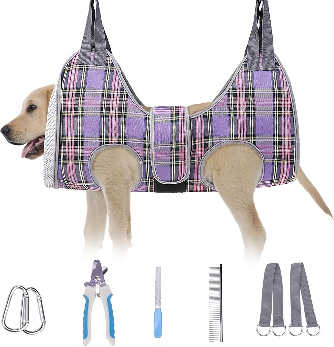 BEAUTYZOO Dog Grooming Hammock for Medium Dogs Cat- Dog Sling for Nail by BEAUTYZOO