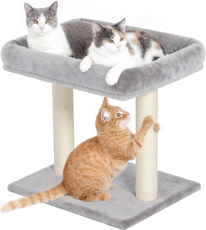 Cat Tree with Scratching Post, Small Cat Tower by KinoTail