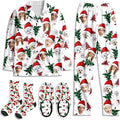 Artsadd Custom Pajamas for Women Men Family, Personalized Face Pjs Pajama Pants by Artsadd