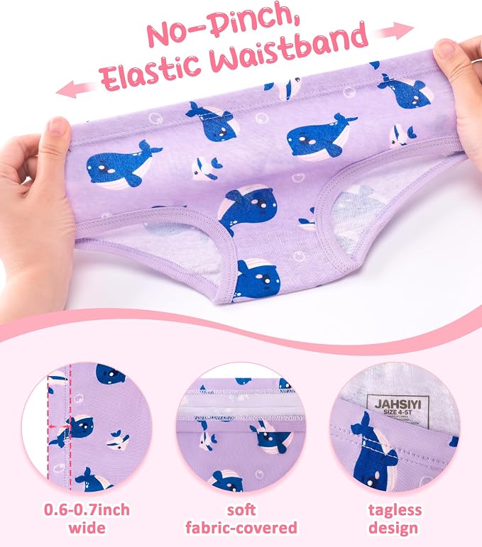 Girls and Toddlers 100% Cotton Underwear Tagless Soft Panties Size 2-3T - Image 3