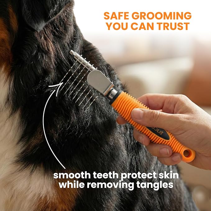 Poodle Dematting Fur Rake Comb Brush - Image 4