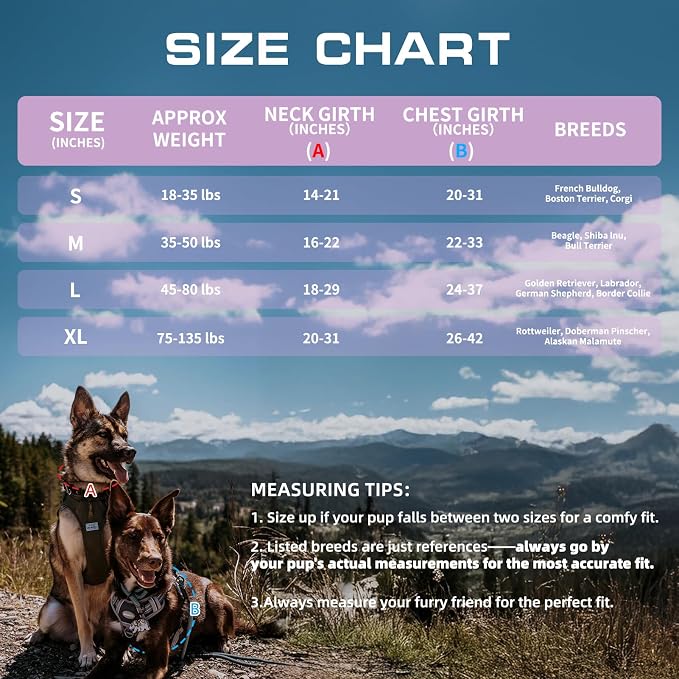 AUROTH Tactical Dog Harness for Large Dogs No Pull Adjustable Pet Harness - Image 8