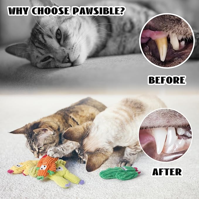 Cat Toys for Indoor Cats, 100% Pure Organic Catnip-Filled Toys Without Cotton - Image 5