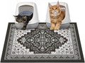 Glittme Cat Litter Mat with Non-Slip Bottom Litter Box Mat 33"X22" Litter by Glittme
