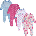 Onesies Brand Baby Girls' 4-pack Sleep 'N Play Footies Multi Pack by OnesiesBrand