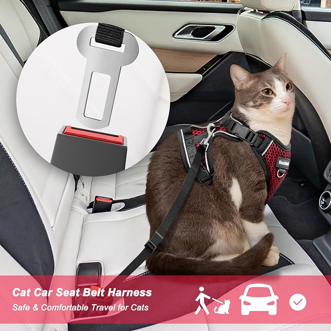 Cat Harness and Leash for Walking Escape Proof Soft Adjustable Cat Leash - Image 5