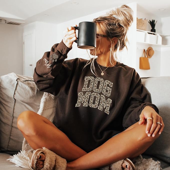moonloom Dog Mom Sweatshirt, Animal Lover Gift, Custom crewneck - Image 2
