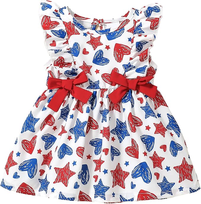 Mioglrie Baby Girl Dress Summer Girl Clothes Infant Outfits Newborn Ruffle by Mioglrie