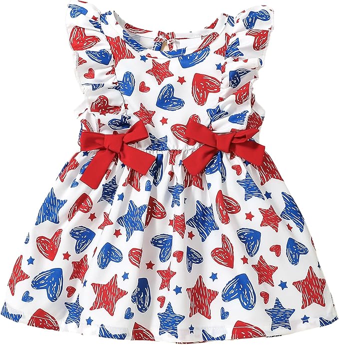 Mioglrie Baby Girl Dress Summer Girl Clothes Infant Outfits Newborn Ruffle by Mioglrie
