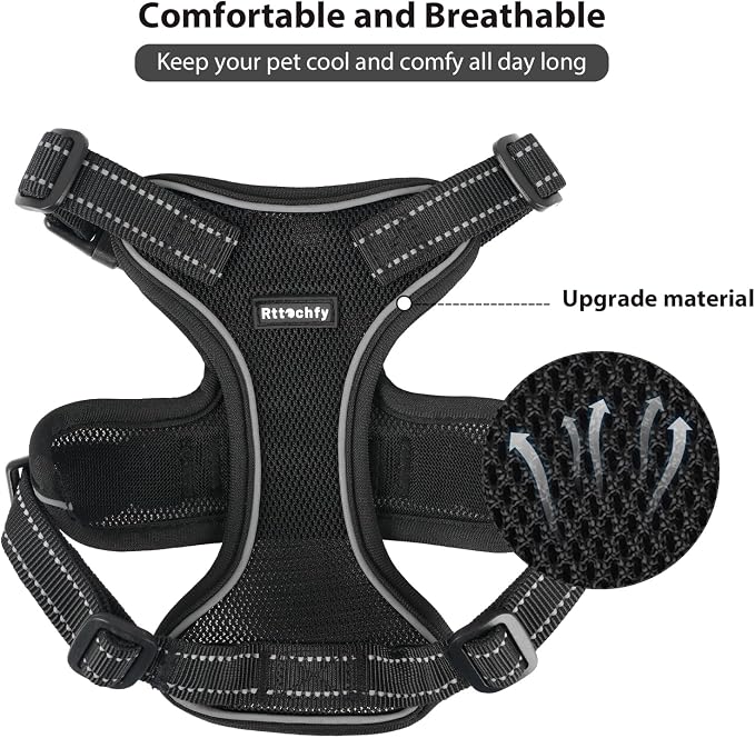 Rttochfy Cat Harness and Leash Set, Adjustable and Reflective Cat Vest - Image 3