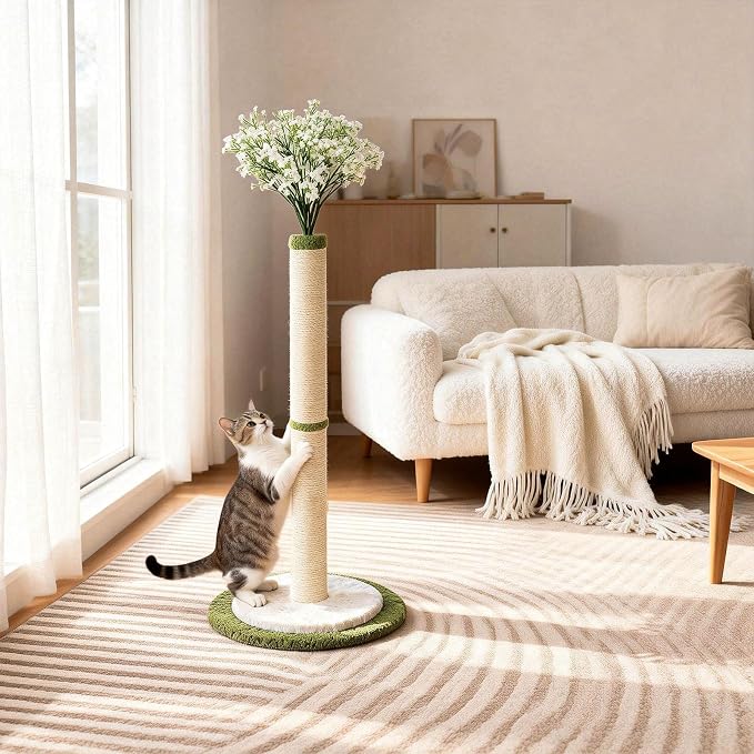 CWV 45" Tall Cat Scratching Post, Cute Starlight Bouquet Cat Scratcher - Image 6