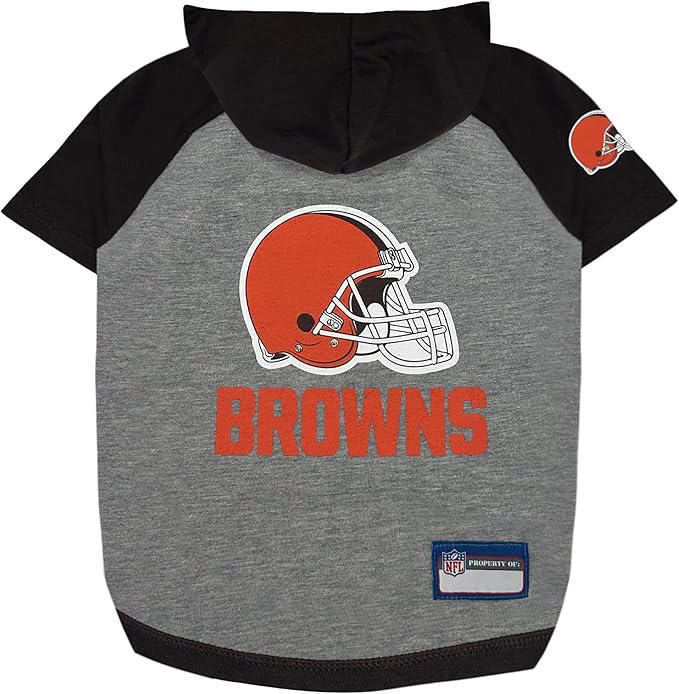 Pets First NFL Cleveland Browns Hoodie by PETSFIRST