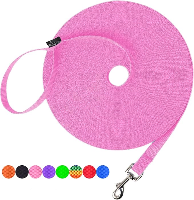 Hi Kiss Dog/Puppy Obedience Recall Training Agility Lead - 15ft 20ft 30ft 50ft by Hi+Kiss