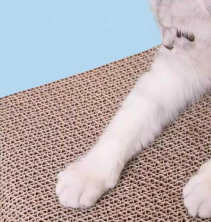 Wavy cat Scratch Board, Made eco-Friendly Corrugated Paper, pet cat Toy - Image 3