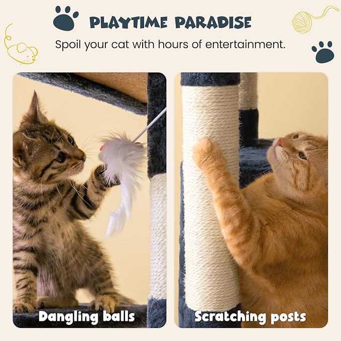 MWPO 63.8 inches Multi-Level Cat Tree - Image 8