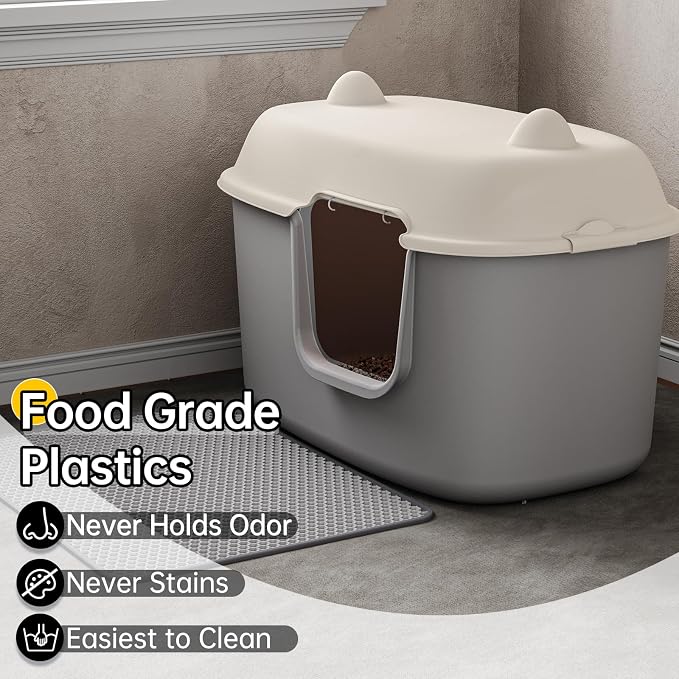 Oneluck Extra Large Cat Litter Box, 27.5inches Jumbo Litter Box - Image 7