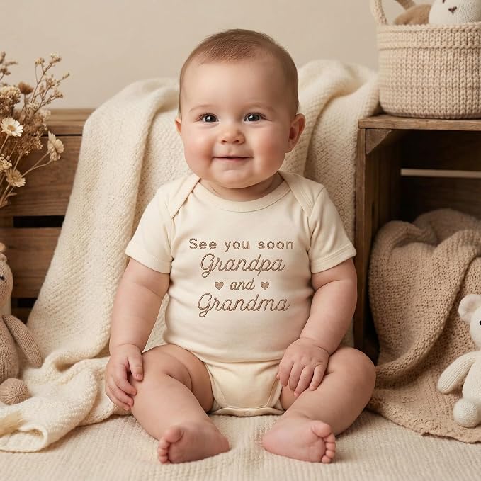 COUPLEHOODIES Personalized Baby Onesie Bodysuit – Custom Embroidery Gift - Image 2