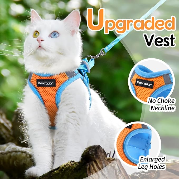 Dooradar Cat Harness and Leash Set, Escape Proof Lightweight Kitten Harness - Image 2