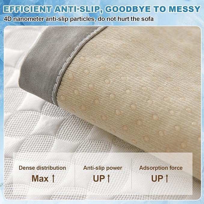 OTOB Cooling Dog Couch Cover Ice Silk Fiber, Non Slip Washable Sofa Slipcovers - Image 7