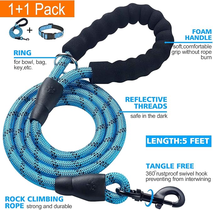 Reflective Dog Collar Padded - Image 2