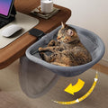 Cat Desk Bed - One-Click Folding, Sunken Design & Space-Saving Semi-Circular by JUNSPOW