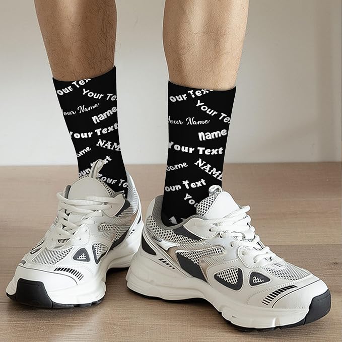 Artsadd Custom Face Socks for Dad Fathers Day Gift Novelty Personalized Photo - Image 2