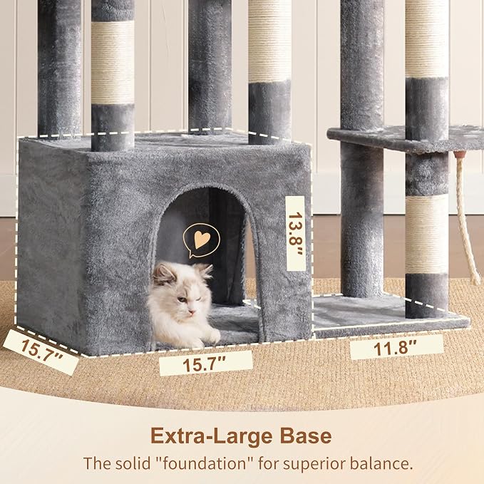 Heybly Heavy Duty Cat Tree, Tower - Image 4