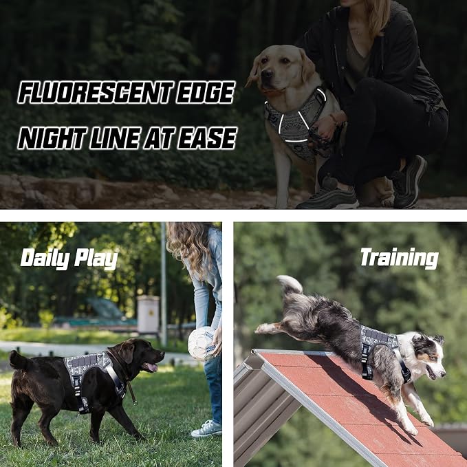 AUROTH Tactical Dog Harness for Large Dogs No Pull Adjustable Pet Harness - Image 6