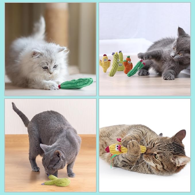 Cat Toys for Indoor Cats, 100% Pure Organic Catnip-Filled Toys Without Cotton - Image 7