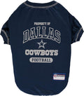 NFL Dallas Cowboys Dog T-Shirt for Pets, Size Small. Officially Licensed Pet by PETSFIRST