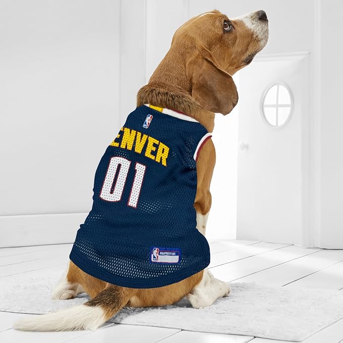 Pets First NBA Denver Nuggets Dog Jersey, Large - Image 3