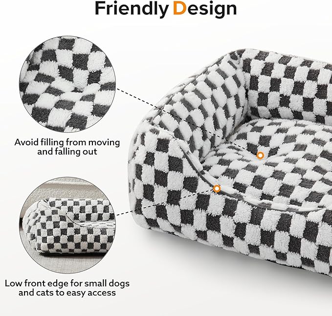 JOEJOY Dog Beds for Small Dogs -Cute Cat Beds for Indoor Cats Calming Pet Beds - Image 5