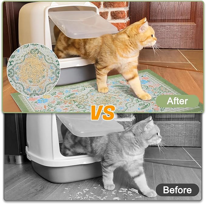 Glittme 2PCS Cat Litter Mat - Image 3