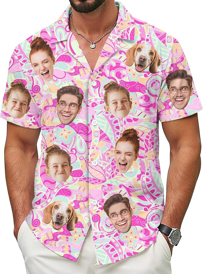 Custom Hawaiian Shirt with Face by 68PHALO