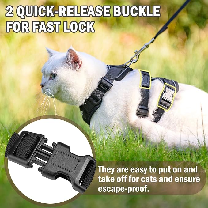 PUPTECK Cat Harness and Leash Set Escape Proof - Image 3