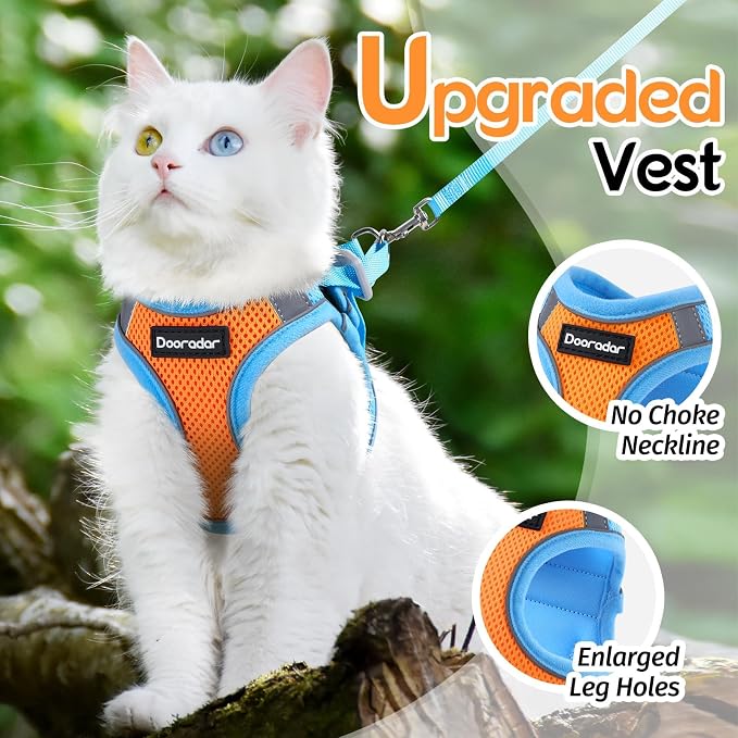 Dooradar Cat Harness and Leash Set, Escape Proof Lightweight Kitten Harness - Image 2