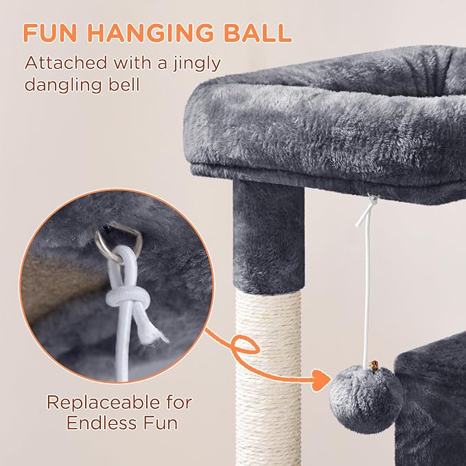 Yaheetech 36in Cat Tree Cat Tower Cat Condo Play House Climber Stand Furniture - Image 4