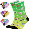 Artsadd Custom Face Socks for Dad Fathers Day Gift Novelty Personalized Photo by Artsadd