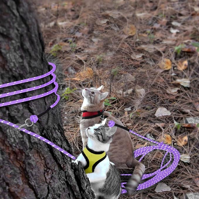 Rypet Reflective Cat Long Leash - 15 FT Escape Proof Walking Leads Yard Long - Image 6