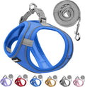 Solmoony Sparkly Medium Dog Harness and Leash Set, Step in Soft Light Puppy Vest by SOLMOONY