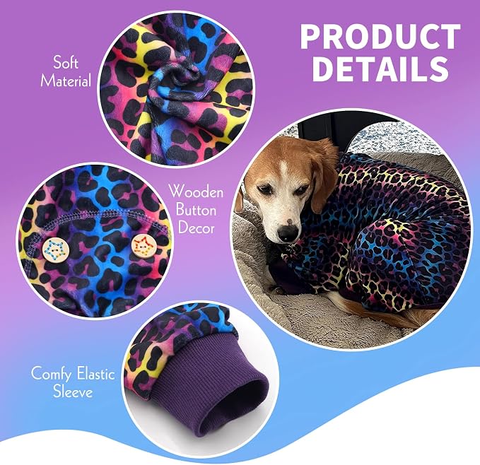 KYEESE Dog Pajamas Velvet Dog Pajamas Medium Sized Dogs Soft Dogs Clothes Pjs - Image 2