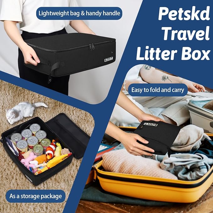 Petskd Portable Cat Travel Litter Box - Image 6